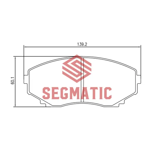 Колодка торм диск пер Mazda Cx-7 2.3 2006-; Mazda Cx-7 2.5 2009-; Mazda Cx-9 3.7 2007- SEGMATIC SGBP2637