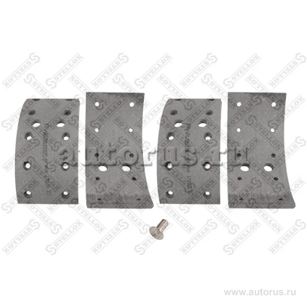 Накладки торм.с ЗАКЛЕПКАМИ 2-рем 17928x4 13.5-9.6 (304x119)(93058 8x  STELLOX 85-00937-SX
