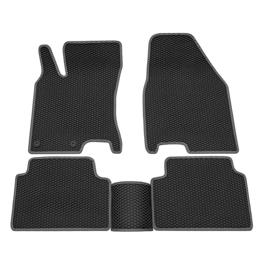 Коврики в салон EVA Nissan Qashqai 2007-2014 Резина Черный/серый