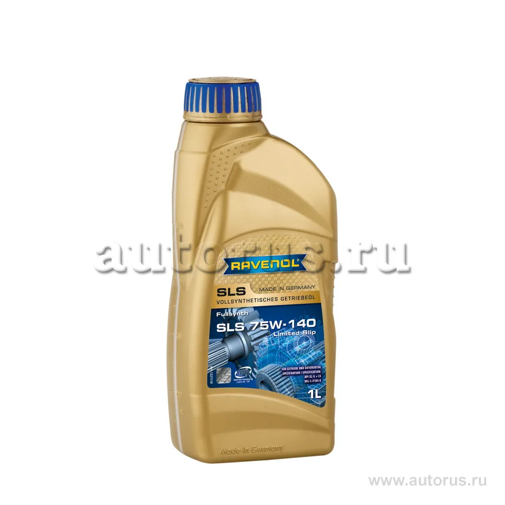 Трансмиссионное масло RAVENOL SLS SAE 75W-140 GL-5 + LS (1л) new 1221110-001 (4014835734012)