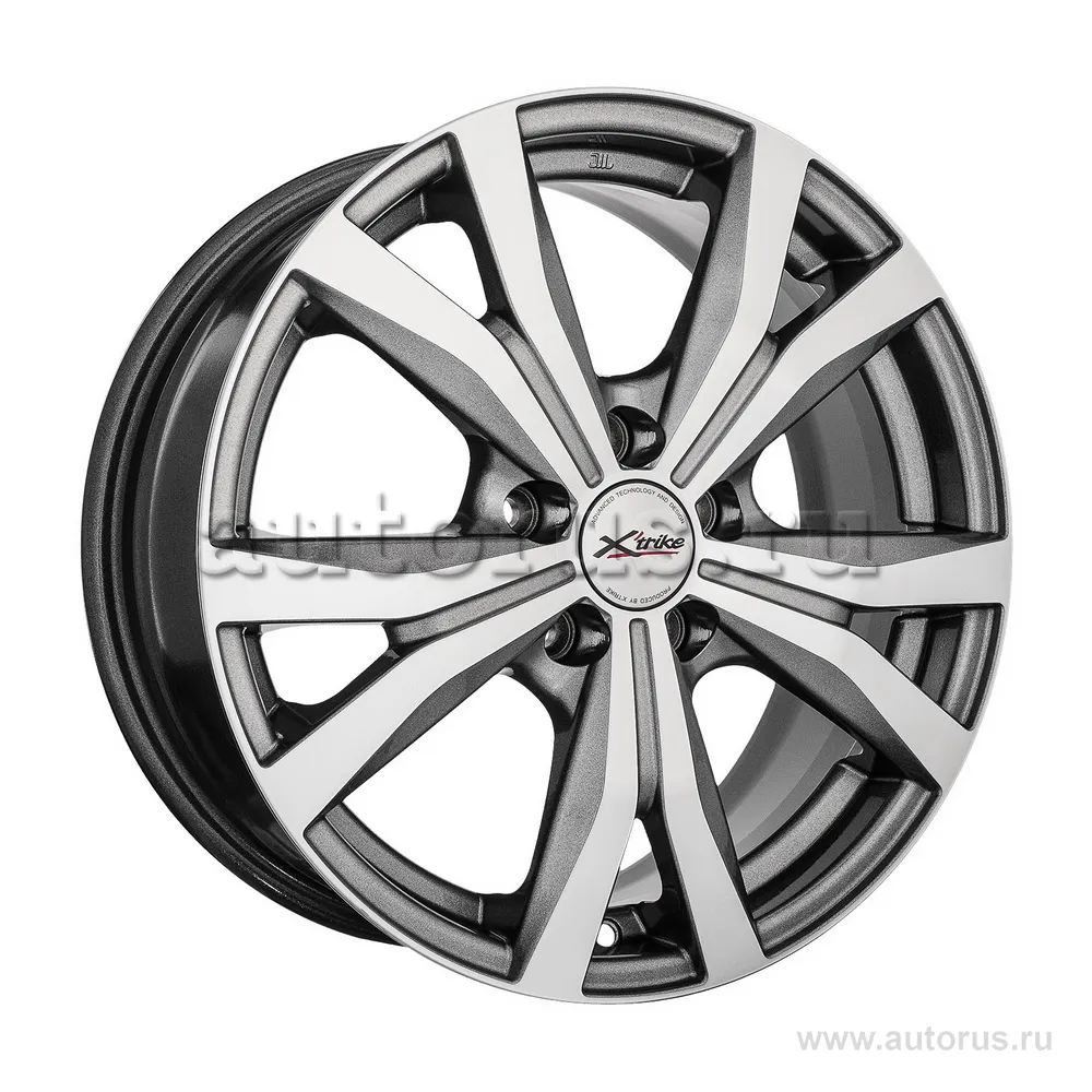 Диск литой R16 6.5J 5x114.3/67.1 ET35 X-trike X-119 HSB/FP 29151