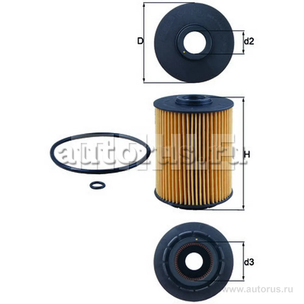 Фильтр масляный KNECHT/MAHLE OX356D