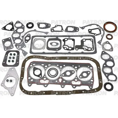 Комплект прокладок двигателя Fiat Ducato 1.7TD/1.9TD 90>, Alfa. Fiat 1.9TD 87-9 PATRON PG1-1035