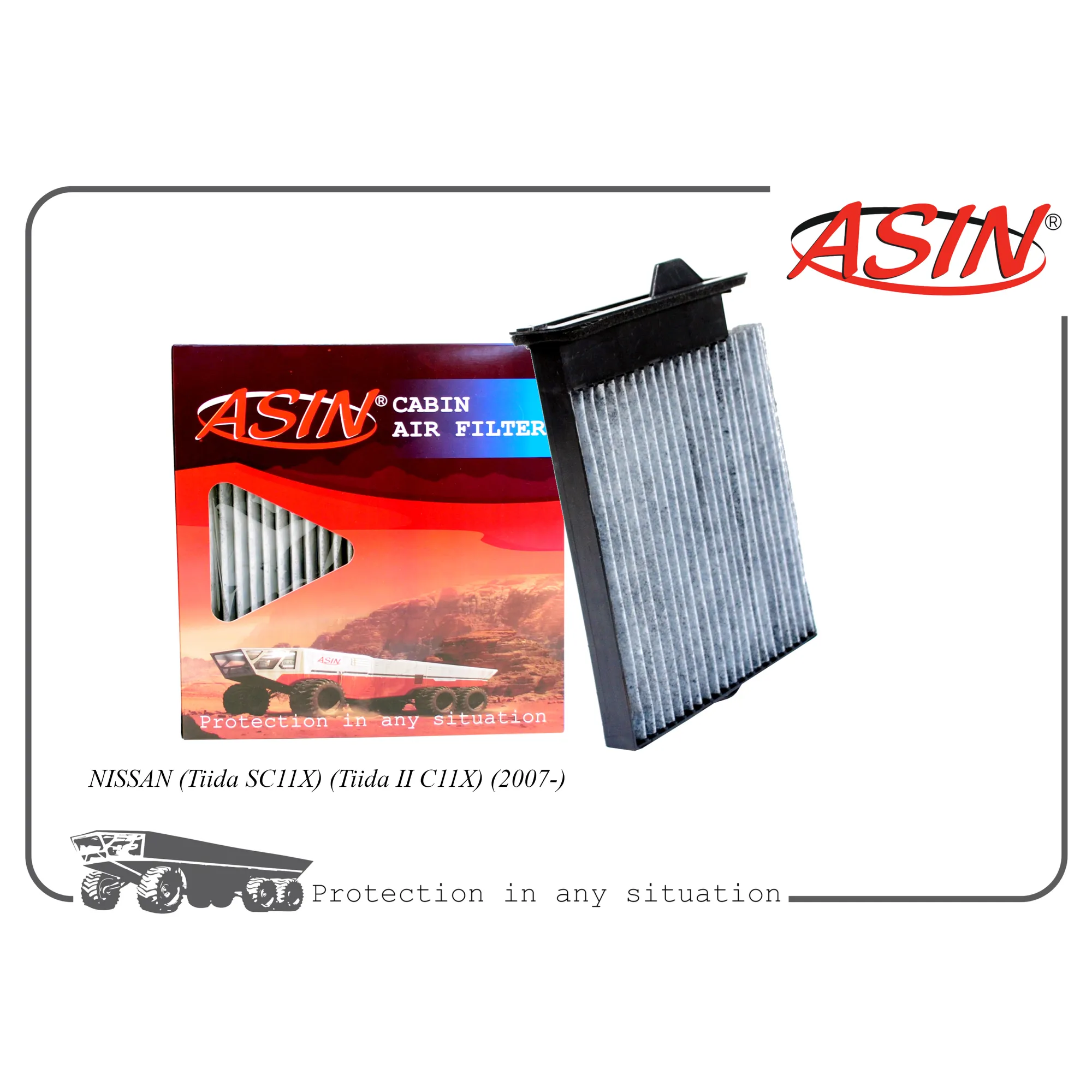 Фильтр салонный 27891-EL00A/ASIN.FC2739C (угольный) ASIN ASIN.FC2739C