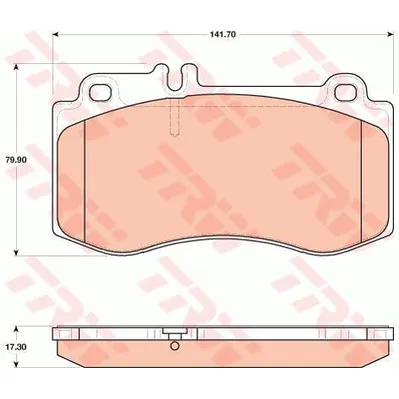 Колодки передние MB W212 mot.3,5/4,0L TRW GDB1822