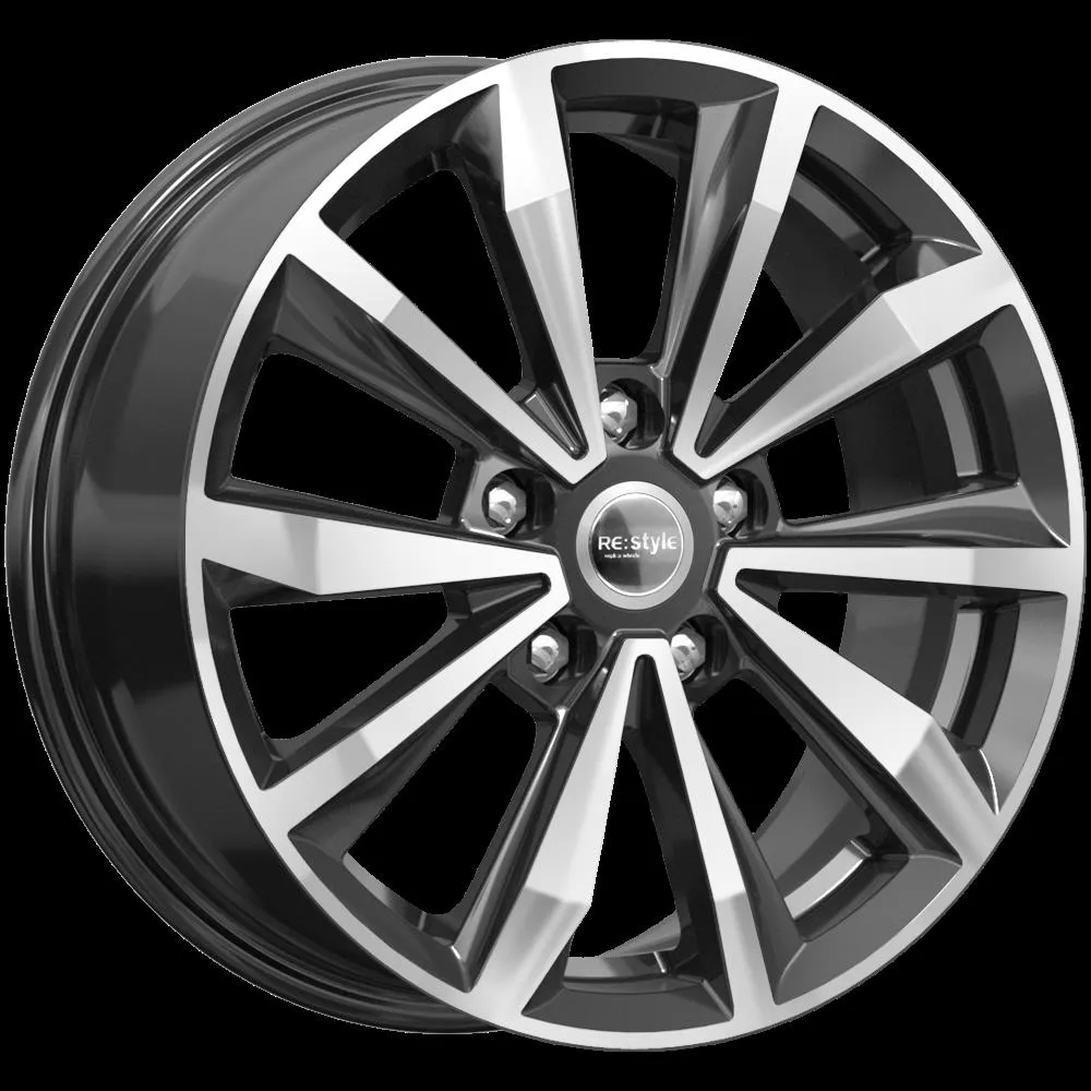 Диск литой R16 6.5J 5x114.3/67.1 ET44 КИК КС974 Алмаз черный 77432