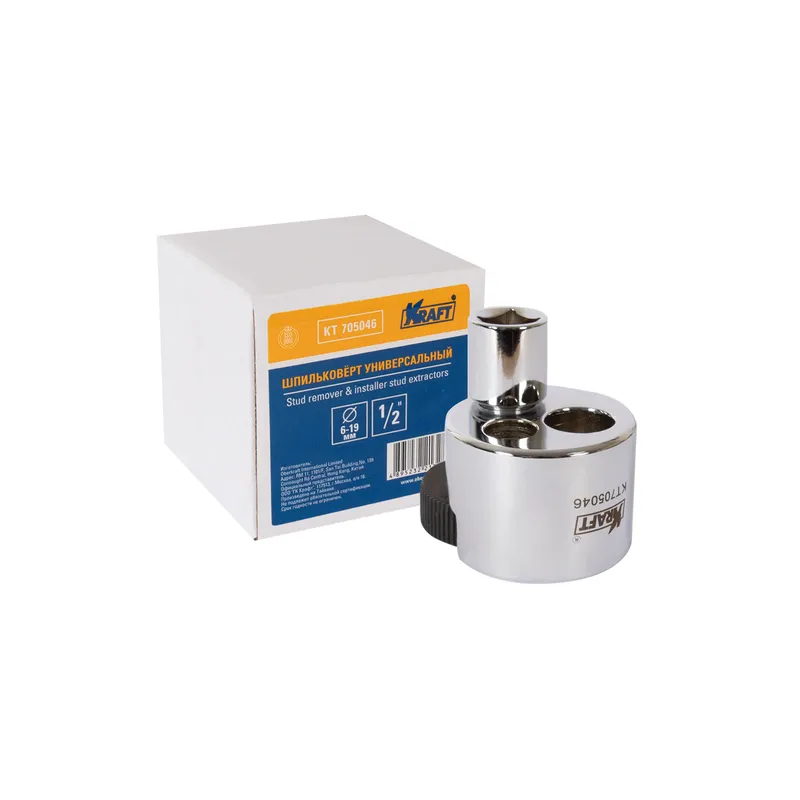 Шпильковерт универсальный 1/2DR 6-19 мм KRAFT KT705046