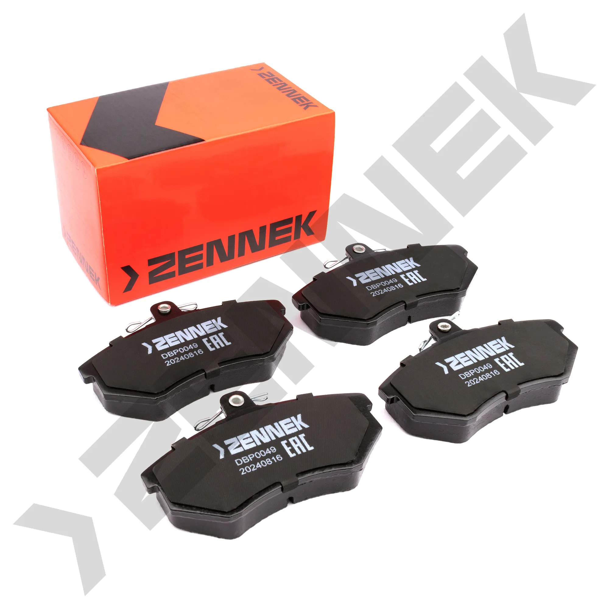 Колодки тормозные дисковые передние VW GOLF 2/3/4 83-03, PASSAT B3/4 88-97 ZENNEK DBP0049