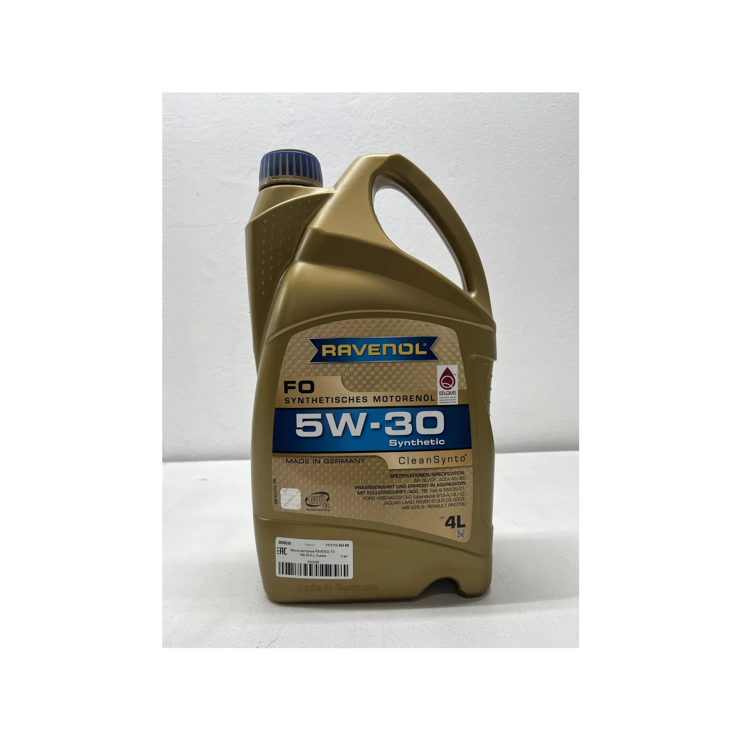 Масло моторное RAVENOL FO 5W-30 4 л, Уценка