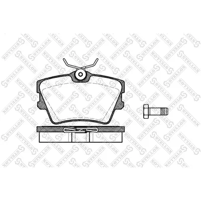 Колодки дисковые задние VW T4 1.9-2.5TDi 96> STELLOX 602 000-SX