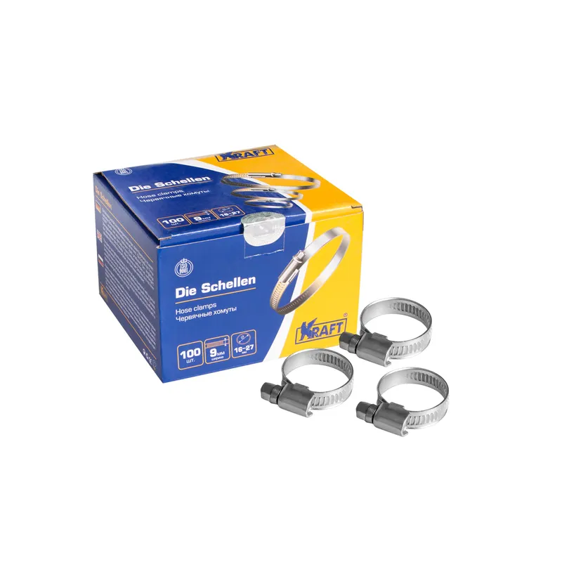 Хомут червячный 16-27 мм KRAFT KT880203