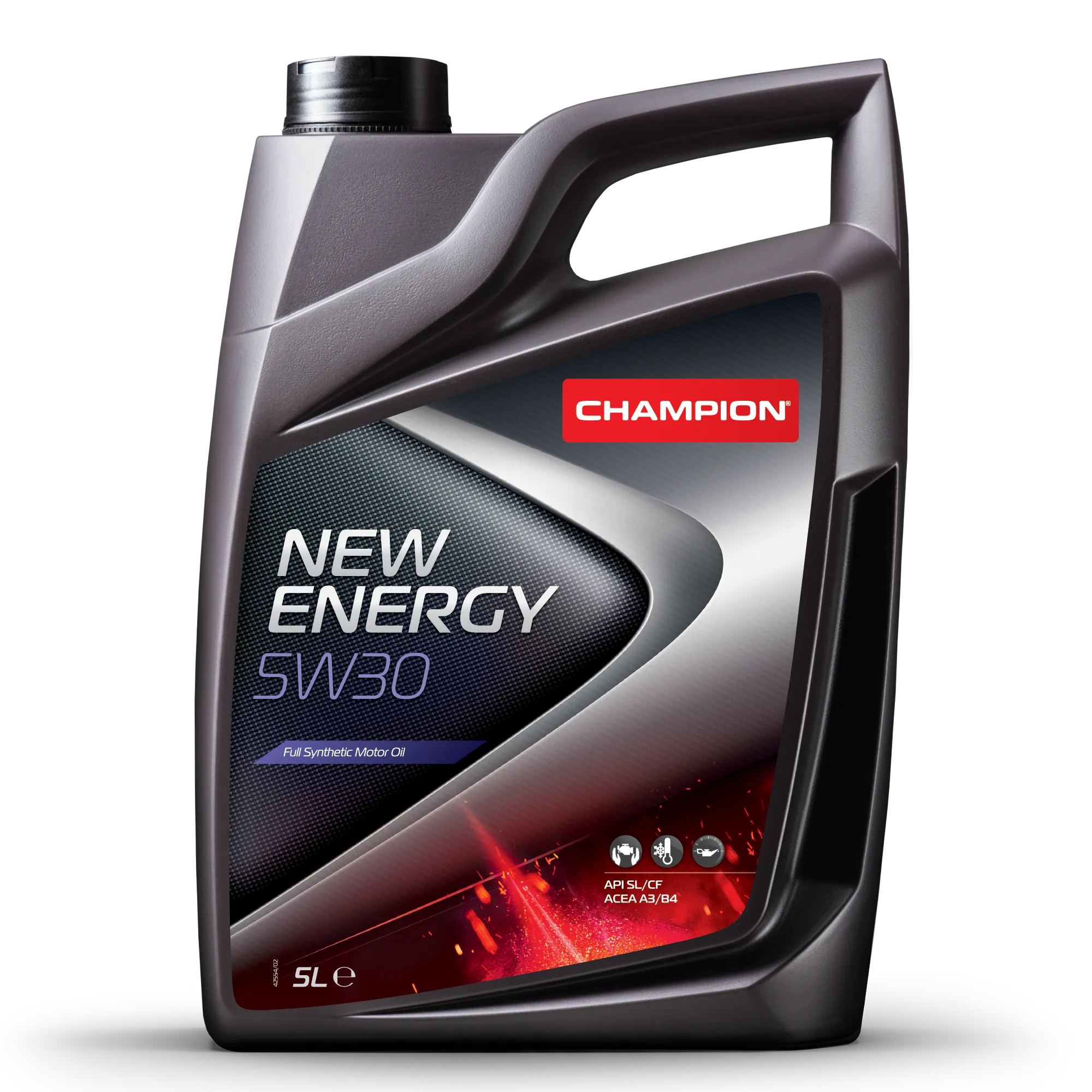 Масло мот. CHAMPION NEW ENERGY 5W30, ACEA A3/B4-12, API SL/CF (5л) синт.
