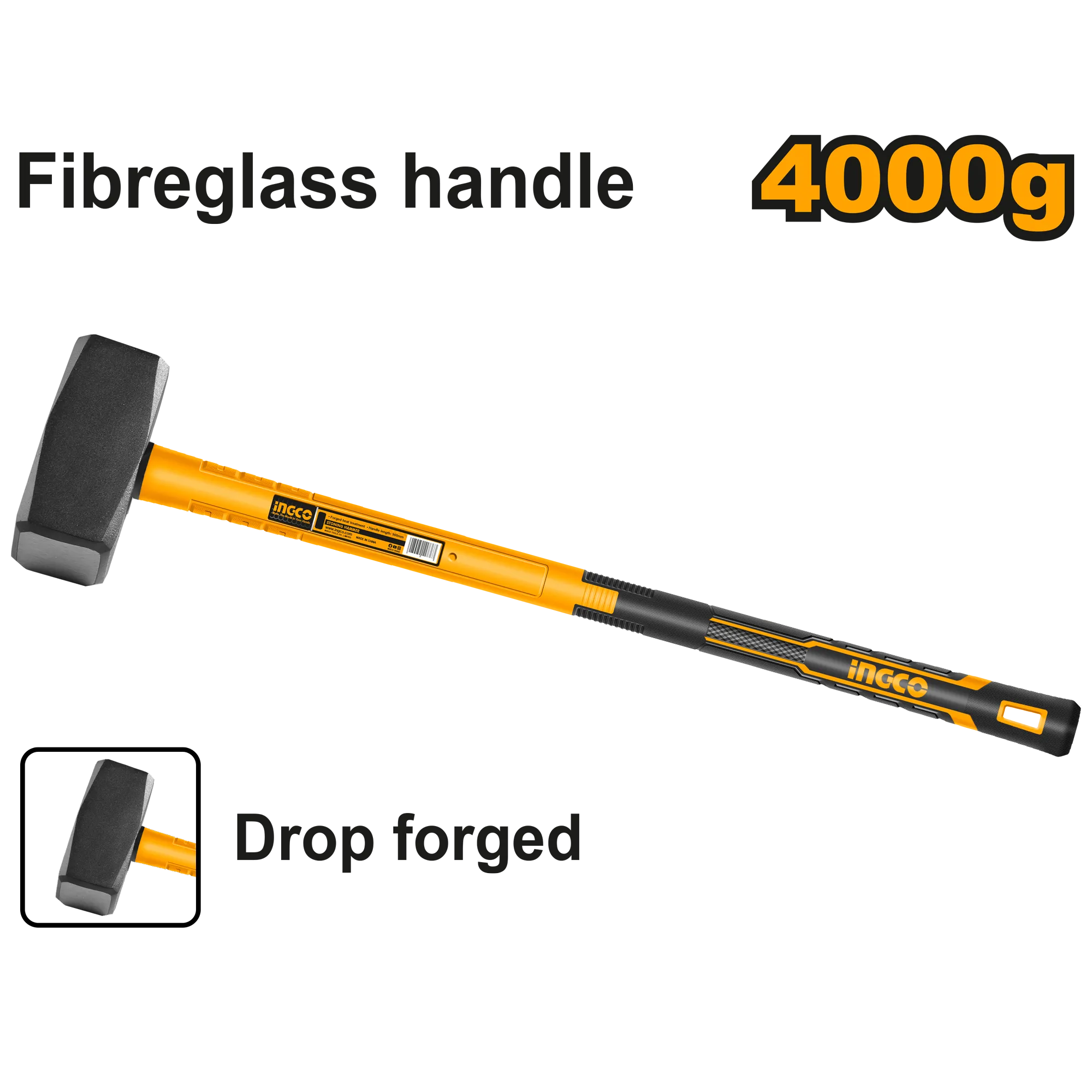 Кувалда для каменотесных работ 4 кг 900 мм INGCO HSTH03498