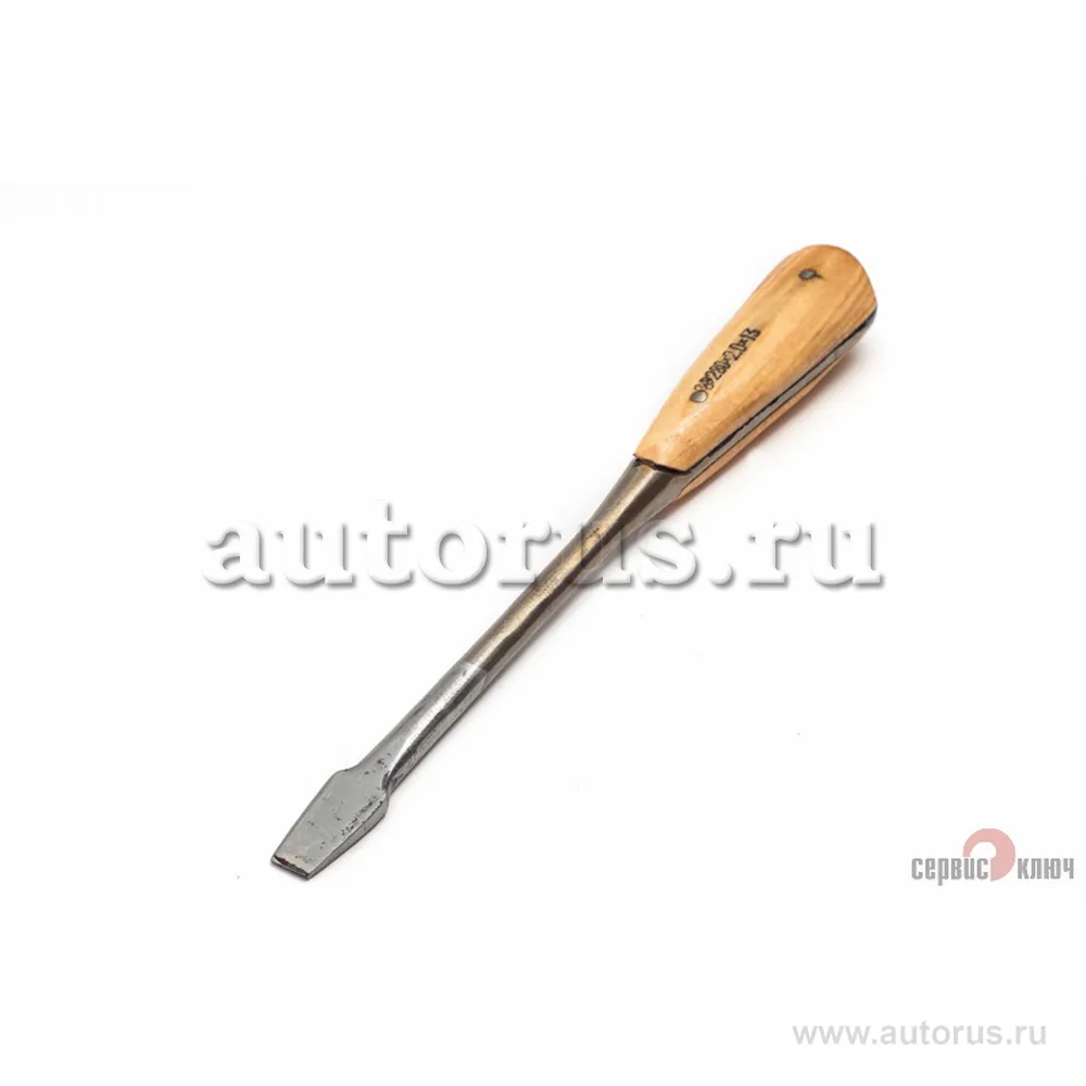 Отвертка шоферская под молоток с дер. щечками 280х Сервис ключ 75852