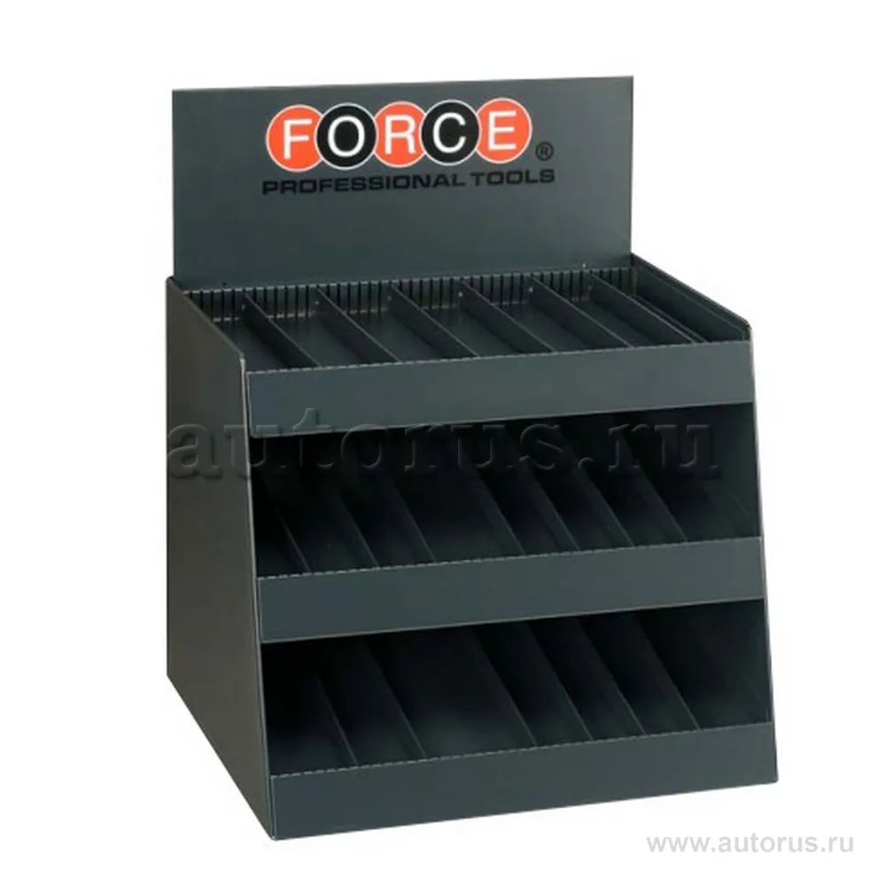 Стенд универсальный для торцевых головок 3 полки. FORCE 50121