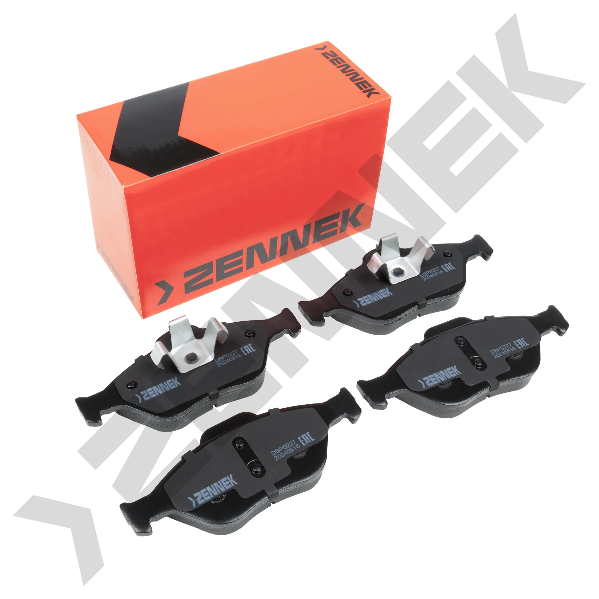 Колодки тормозные дисковые передние FORD FIESTA 95-, FUSION 02-12 ZENNEK DBP0227
