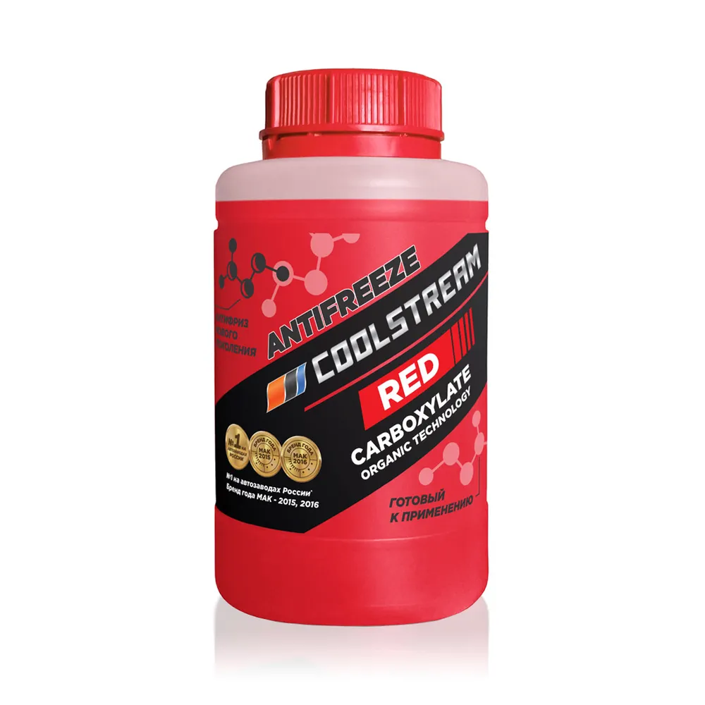 Антифриз CoolStream RED G12+ готовый -40 красный 0,9 кг CS-010901-RD