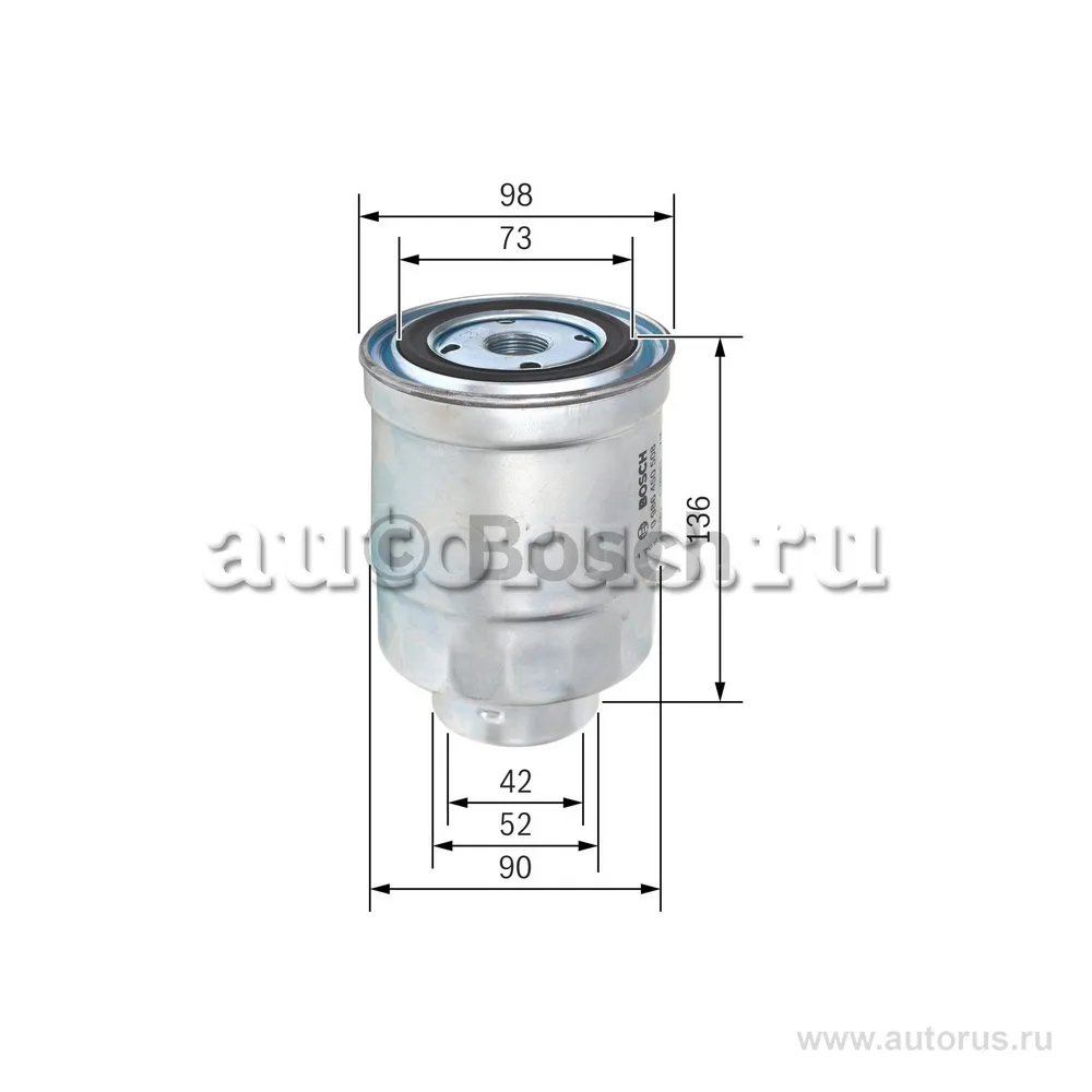 Фильтр топл.MAZDA/MITSUBISHI/ISUZU BOSCH 0986450508