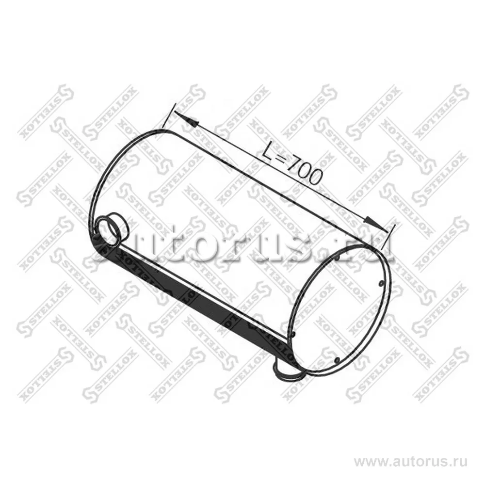 Резонатор(бочка) глушителя Volvo FS Euro1 STELLOX 8203100_SX