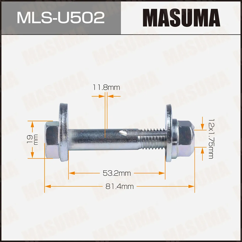 Болт эксцентрик (комплект) MASUMA MLS-U502