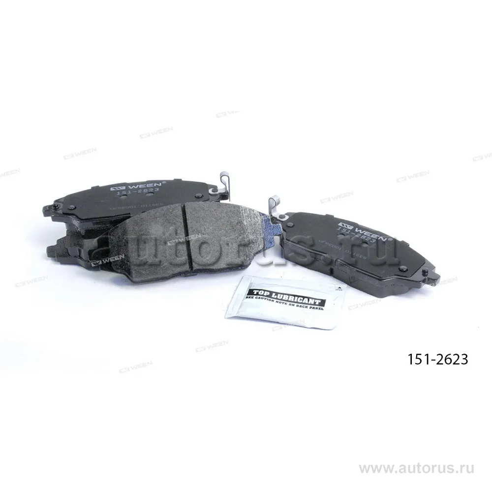 Тормозные колодки дисковые передние CHEVROLET Aveo III (T300), Cobalt (with ABS) WEEN 151-2623