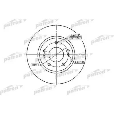 Диск тормозной передний MITSUBISHI: AIRTREK/LANCER/SPASE RUNNER/OU PATRON PBD4494