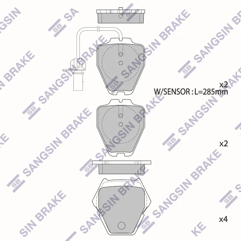 Колодки передние VW PASSAT