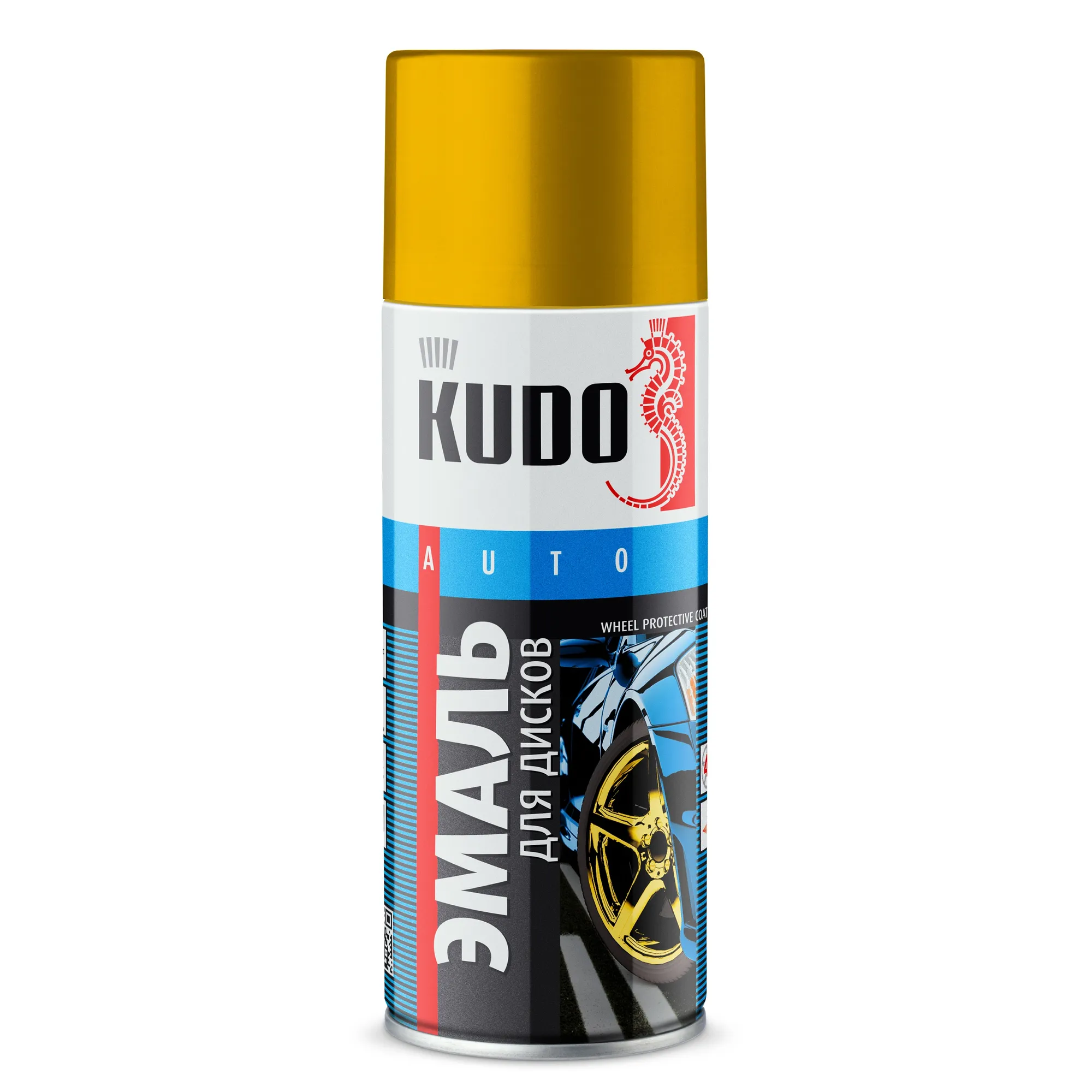 Эмаль для дисков Золотой металлик 520 мл KUDO KU-5207