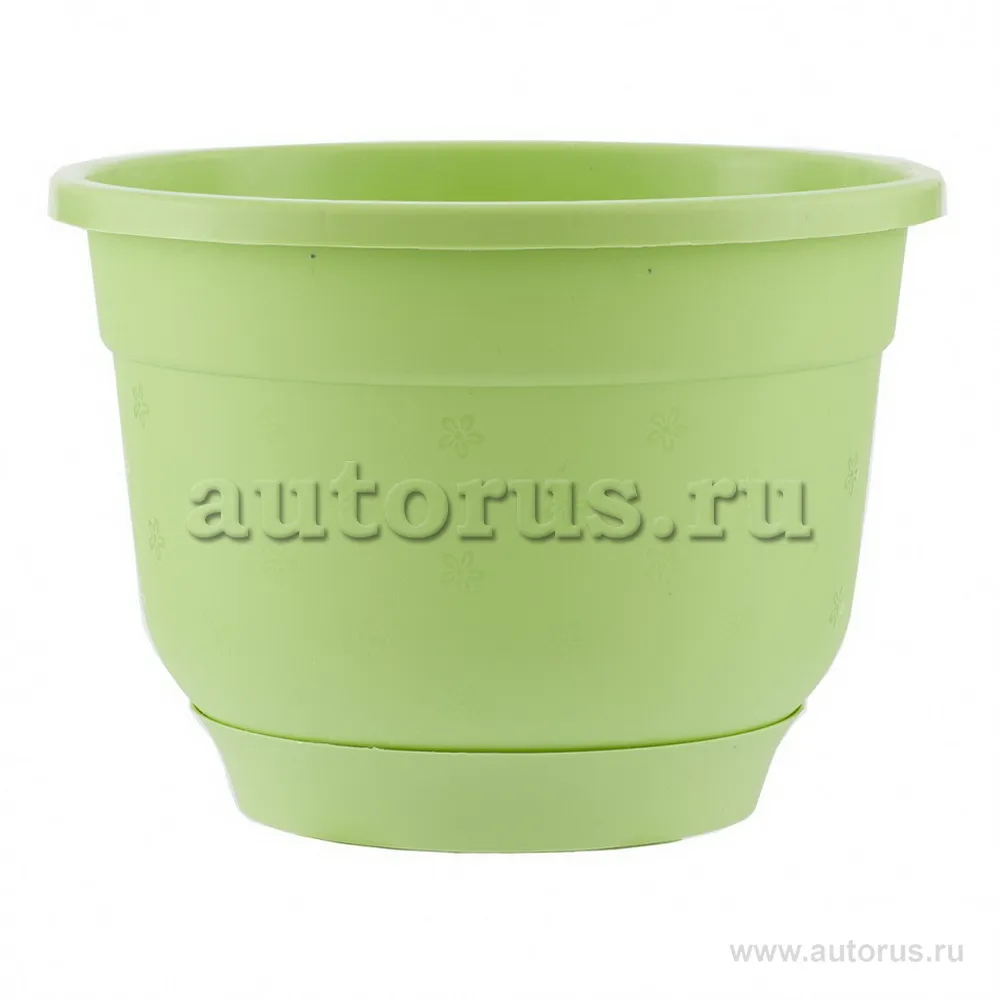 Горшок Флокс с поддоном, салатовый, 8 л Palisad 69220 PALISAD 69220
