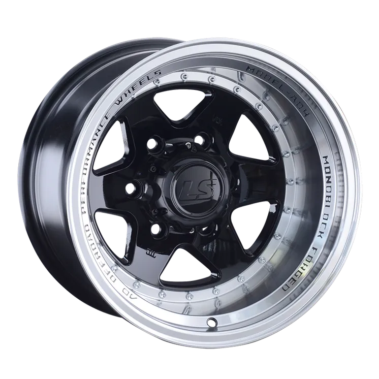 Диск литой R15 10J 6x139.7/106.1 ET-44 LS 879 BKL S043130