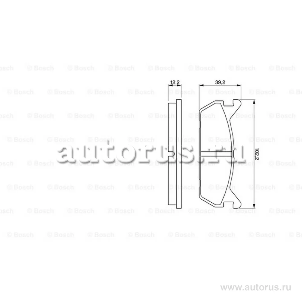 Колодки дисковые з mazda 323 1.8i 16v 91-98mx5miata 1.6i1.8i 16v 89-98 BOSCH 0986461146