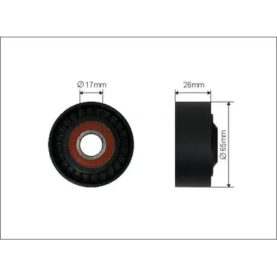 Ролик натяж-ля ремня CAFFARO 19100