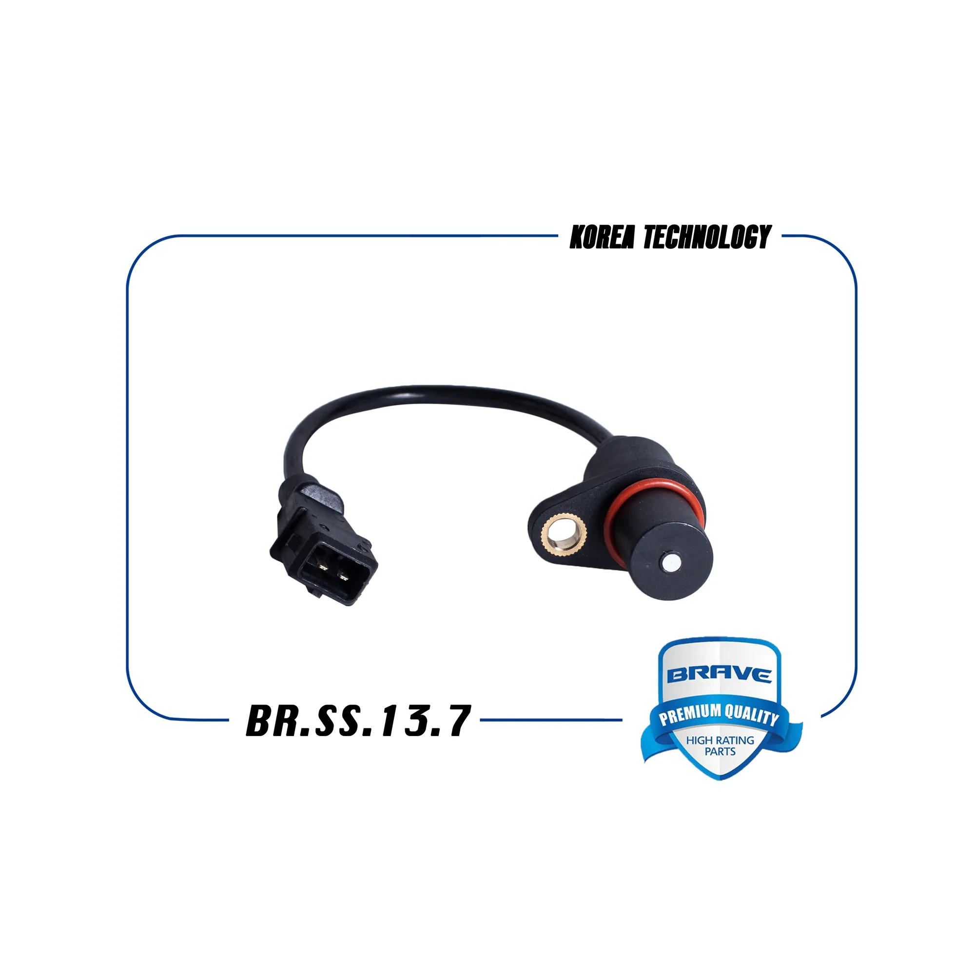Датчик положения коленвала 39180-22600 BR.SS.13.7 Accent II,Rio III, Cerato 16кл BRAVE BRSS137
