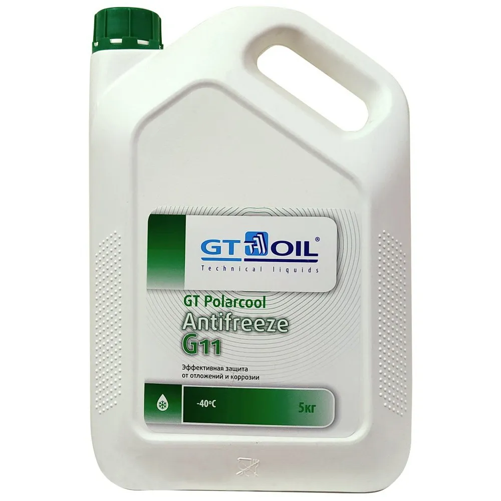 Антифриз GT OIL GT Polarcool G11 G11 готовая -40C зеленый 5 кг 1950032214014