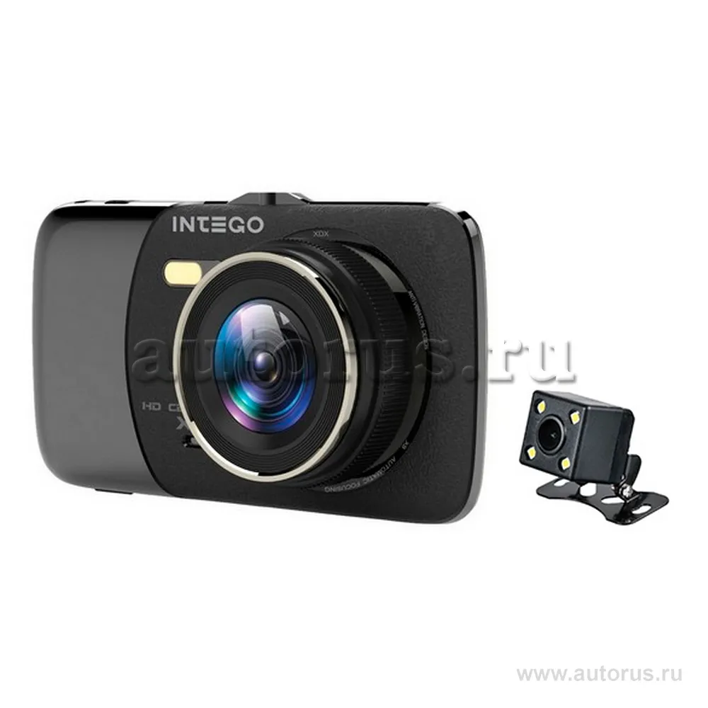 Уценка Видеорегистратор INTEGO VX-395DUAL, 120°, 3.6, с выносной камерой, Уценка, , Max Вт