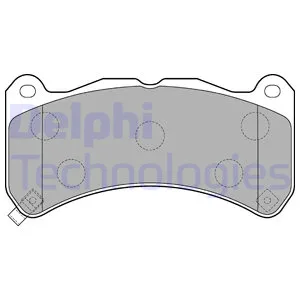 Колодки дисковые передние lexus is f use20 5.0 08 DELPHI LP2211