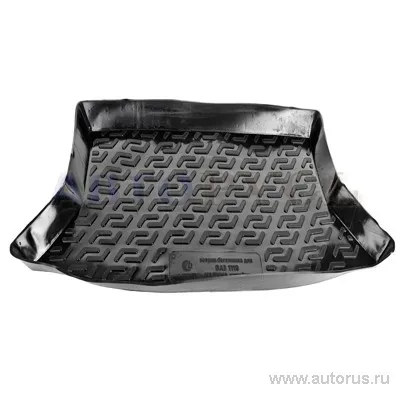 Коврик в багажник Lada Kalina 1119 2004-2013 хэтчбек пластик чёрный L.LOCKER 180040200