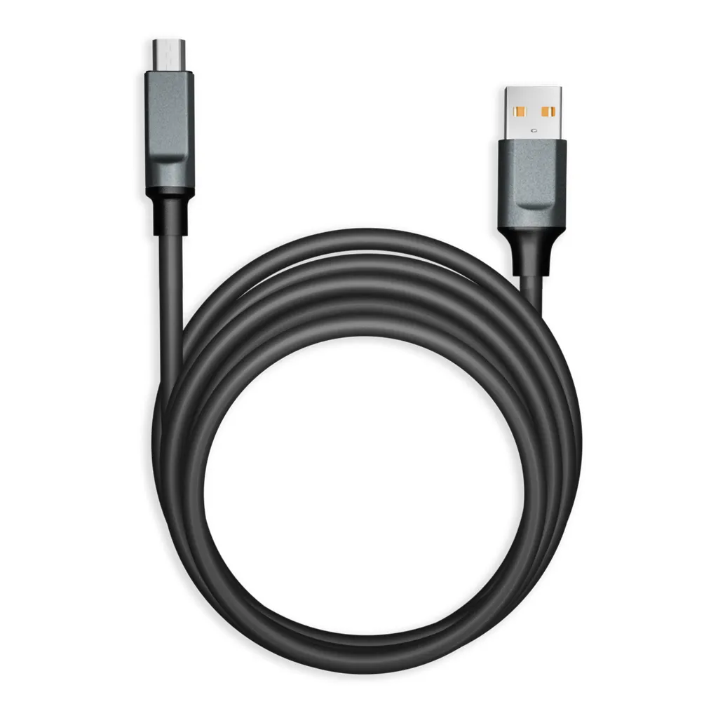Кабель для зарядки и передачи данных, супертолстый BOLD MICRO USB черный, 3а, TPE, 1 м, SMARTBUY IK-12BOLD-BLACK