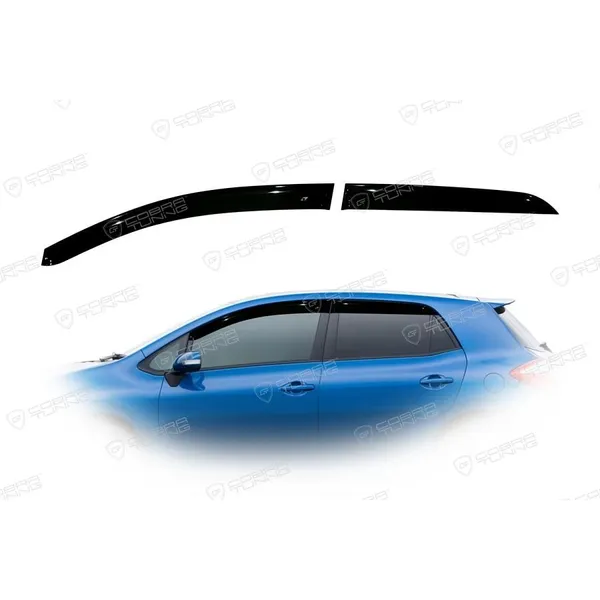 Дефлектора на окна Toyota Auris I 5d 2007EuroStandard деф.окон Cobra Tuning TE20107