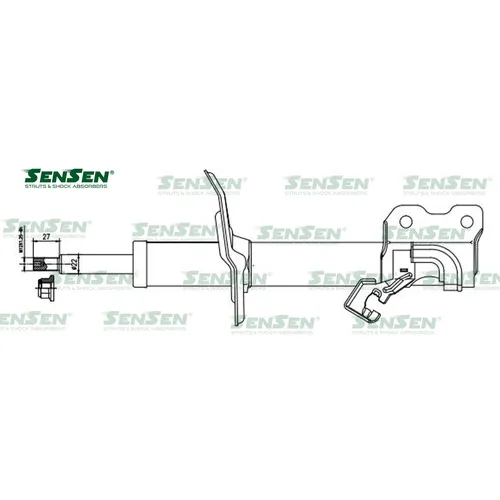 Аморт. перед. лев. газ Nissan Juke SENSEN 42141763
