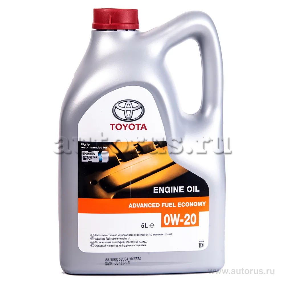 Масло моторное TOYOTA Engine Oil 0W-20 синтетическое 5 л 08880-83265-GO