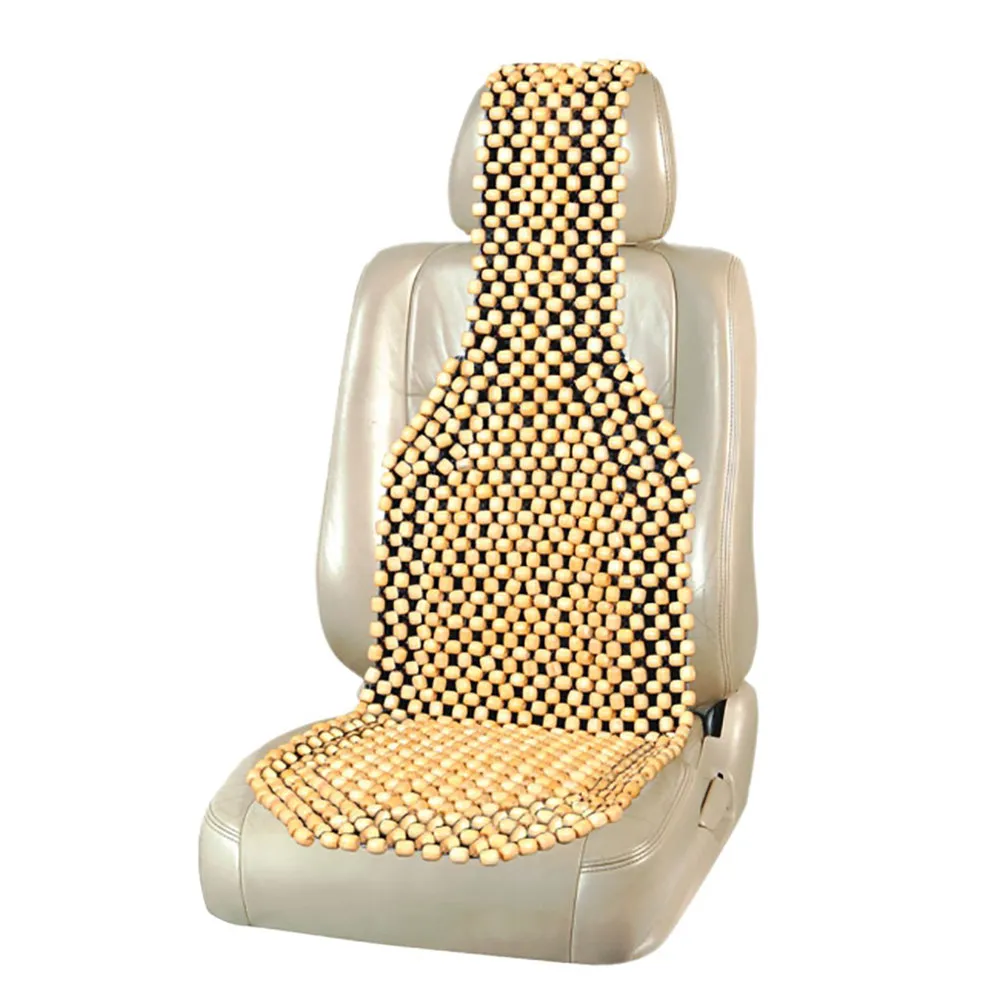 Накидка на переднее сидение Massage-03 дерево/светлое дерево, SKYWAY S01305001