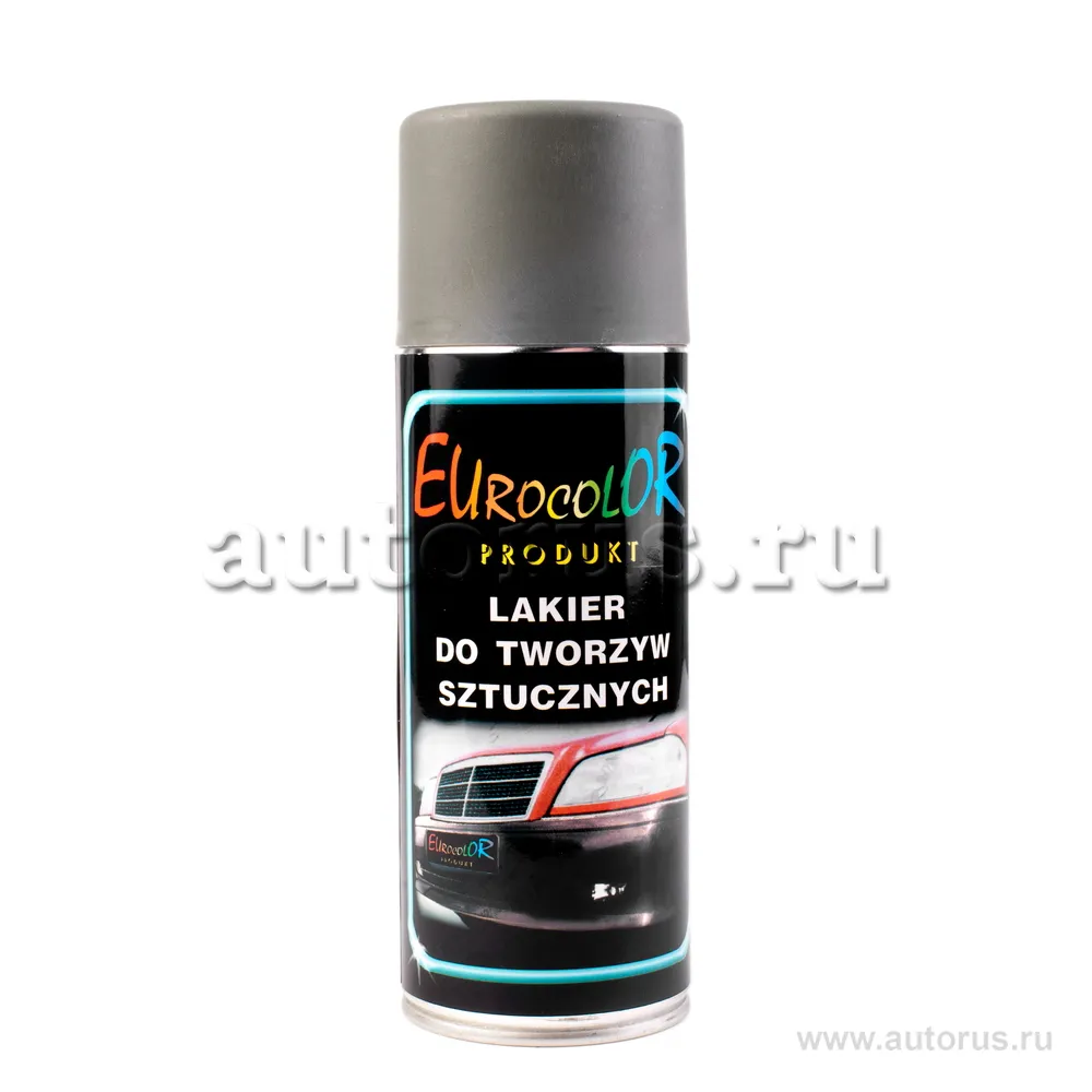 Краска спрей Eurocolor д/пласт.бампера серая, 400 мл