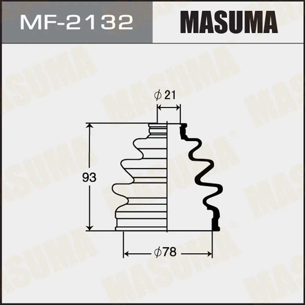 Пыльник ШРУСа MASUMA MF-2132