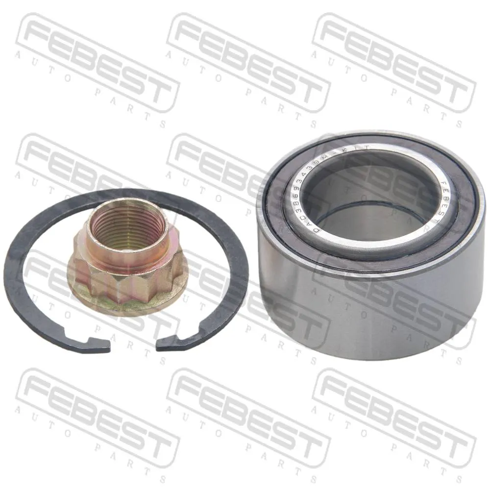 Подшипник ступичный передний ремкомплект 38x69x34x39 CITROEN C1 2006-2014 FEBEST DAC38693439M-KIT