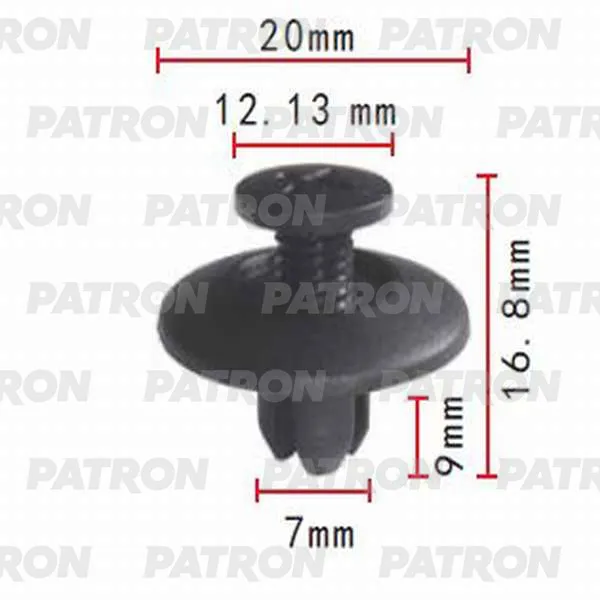 Клипса пластмассовая Lexus, Suzuki, Toyota применяемость: молдинг, внут PATRON P37-0025