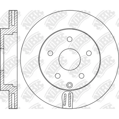 Диск тормозной передний LAND ROVER RANGE ROVERIII/DISCOVERY III/IV NIBK RN1728