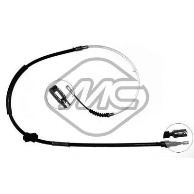 Трос ручника 100 ALL (DISC BRAKE) DX/SX-RH/LH Metalcaucho 80569