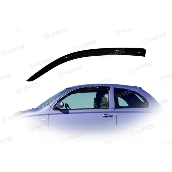 Дефлектора на окна Nissan Micra 3d (K12) 2003 деф.окон Cobra Tuning N10203