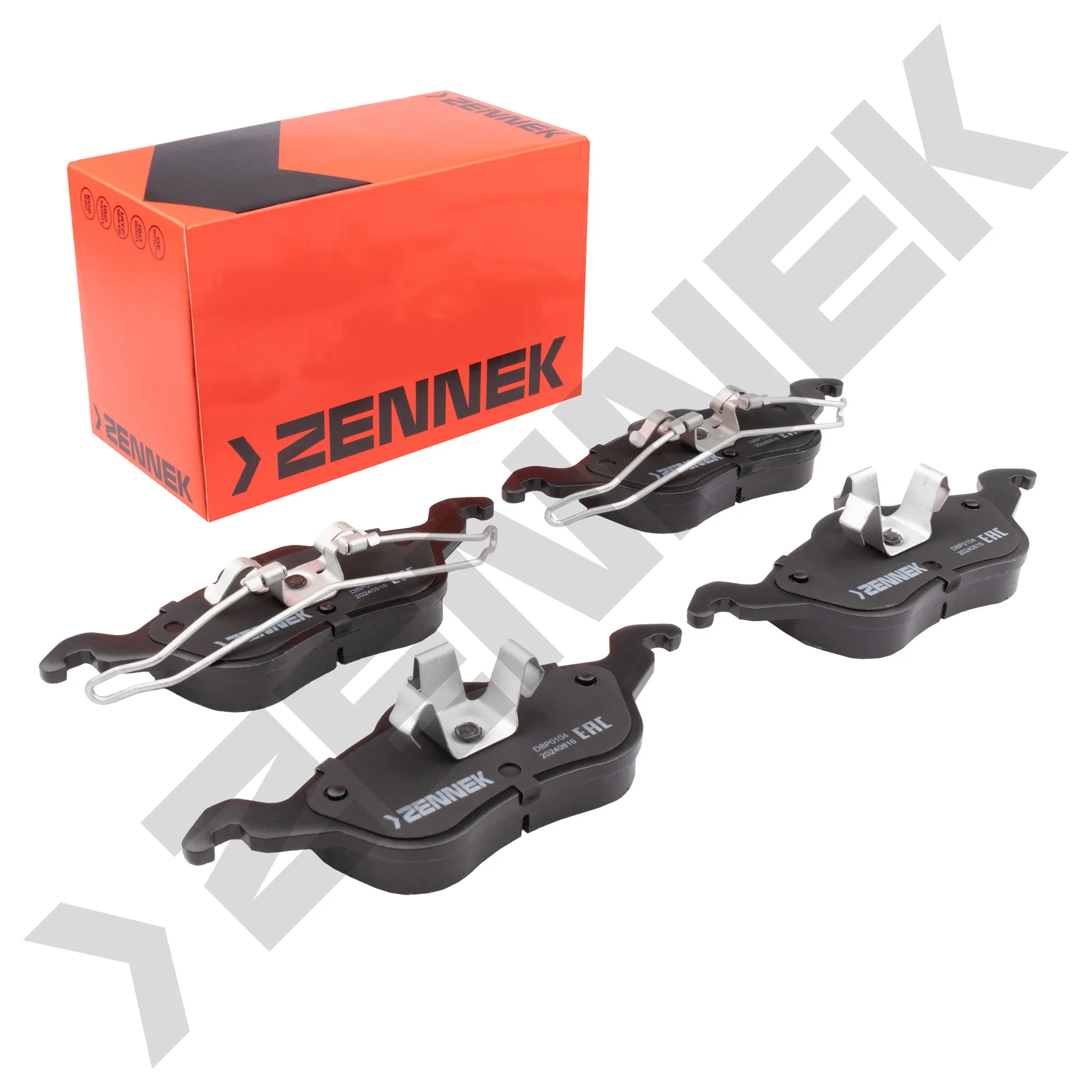 Колодки тормозные дисковые передние FORD FOCUS 98-09, ZENNEK DBP0104